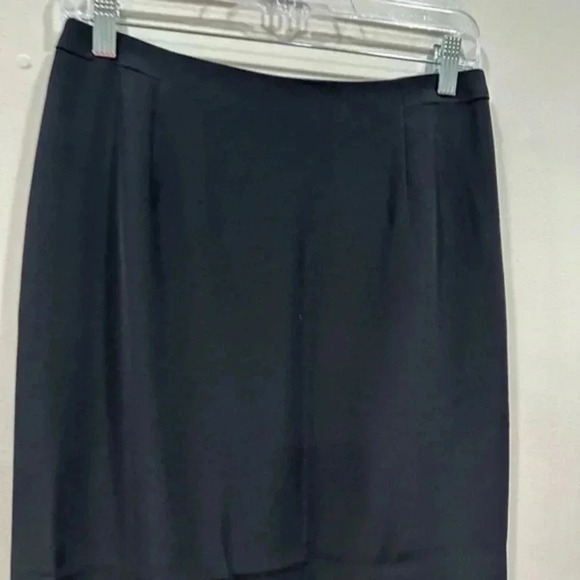 Talbots black straight midi skirt 8 - Picture 3 of 6
